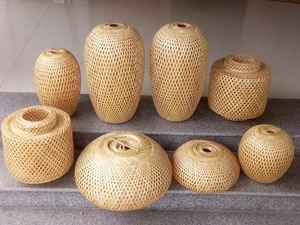 Abat-jour en bambou naturel du Vietnam, artisanat naturel fait à la main, pour l'exportation au meilleur prix - Product Image 5