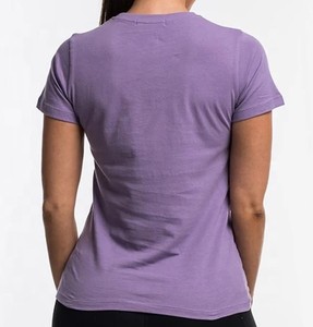 Camiseta deportiva de algodón 95% de LICRA para mujer, ropa de Yoga personalizada con Etiqueta Privada, de alta calidad, venta al por mayor - Product Image 4