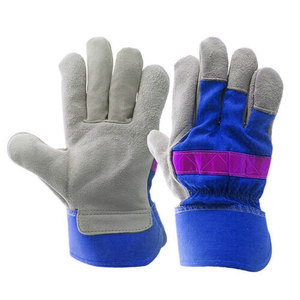 Gants de sécurité anti-impact de haute qualité pour la construction et la conduite Logo personnalisable sur les gants en cuir de protection au travail - Product Image 1