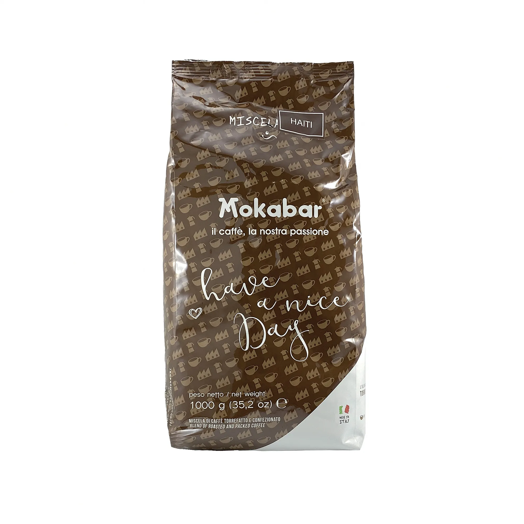 MOKABAR Roasted Brazilian Coffee Beans Italian Quality 50 % Arabica 50 % Robusta For Shops