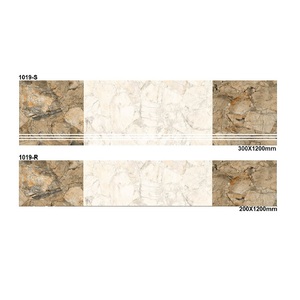 Simple conception sur en bois texture riser étape en céramique tuiles S-300x1200mm, R-200x1200mm - Product Image 5