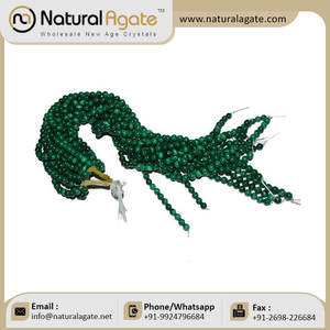 Perles de pierre précieuse Malachite, vente en gros, - Product Image 6