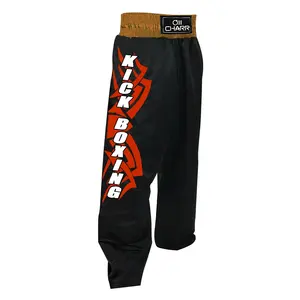 Professional satin muay thai kick boxing trousers Adult Classic Satin Full Contact kick boxing pants