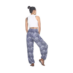 Napat Clothing Paisley Mistery 16 <b>women</b> <b>harem</b> <b>pants</b> in Navy White PP0004 020016 02 ready to ship - Product Image 3