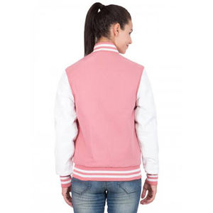 Mujeres satén bombardero acolchado manga larga algodón bombardero Varsity mujeres chaqueta - Product Image 3