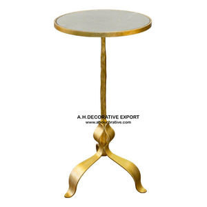 Mesa lateral de bronce antiguo para decoración de boda, anillo apilado moderno para interior y exterior, mesa de decoración de fiesta - Product Image 6