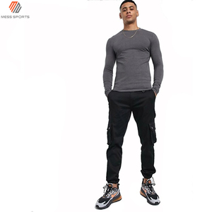 T-shirt personnalisé pour homme à manches longues 100 % coton – T-shirt uni en coton peigné grande taille à manches longues pour homme, vente en gros et personnalisation - Product Image 2