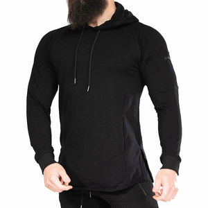 เสื้อมีฮู้ดสำหรับผู้ชายผ้าฝ้าย100% พิมพ์ลายสีพื้นปรับแต่งได้ออกแบบให้คงทนแบบใหม่ล่าสุด - Product Image 4