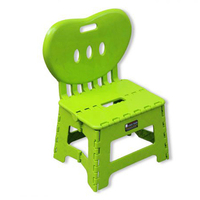 Chaise pliable pour enfants en plastique - Légère et facile à transporter, idéale pour l'école et la plage