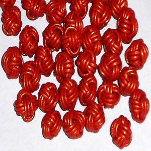 Perles en vrac élégantes en cuir tressé de forme ronde dans des couleurs fantaisistes et de beaux designs Dernier prix de vente entier - Product Image 1