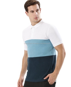 ไม่ใช่แบรนด์ที่กำหนดเองกลุ่มเสื้อโปโลสำหรับผู้ชายที่มีโลโก้ที่กำหนดเองและการออกแบบผู้ชายขายร้อนสีบล็อกเสื้อโปโล - Product Image 1