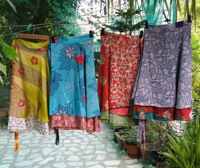 Sarong-Falda Reversible de doble capa, falda envolvente mágica de la India