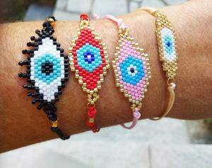 กำไลตาชั่วร้ายทำด้วยมือเพื่อความสุข - Product Image 1
