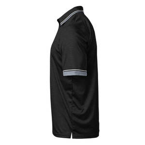 Camiseta deportiva de secado rápido para hombre y mujer, polo playeras de poliéster con logo personalizado, color blanco - Product Image 2