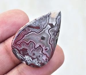 Crazylace พลอยโมราทรงหลังเบี้ย,แหวนอาเกตลูกไม้บ้าทรงหลวมแหวนอาเกตลูกไม้ - Product Image 6