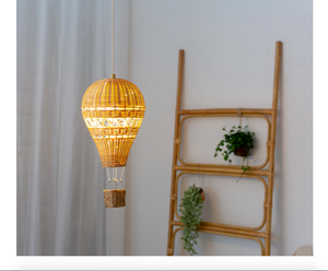 หวายบอลลูนอากาศร้อน/งานฝีมือที่ทำด้วยมือจี้แสงศิลปะตกแต่งแสงผลิตภัณฑ์หวายทำในเวียดนาม - Product Image 3