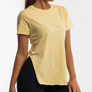 เสื้อยืดแขนสั้นสำหรับผู้หญิง,เสื้อยืดระบายอากาศได้ดีพิมพ์ลายได้ตามต้องการ - Product Image 1