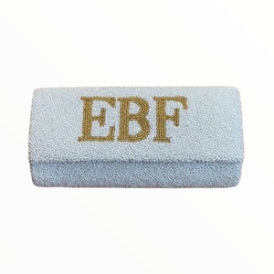 Pochette de mariée perlée personnalisé, sac à main de bonne qualité, couleur blanche du fournisseur indien, pochette de camion MACK, nouvelle collection - Product Image 1