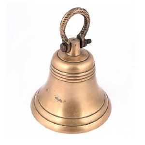 Golden Harmony Handcrafted Brass <b>Bell</b> Antique Inspired Artisan <b>Chime</b> for Meditation Worship & Decor - Product Image 3