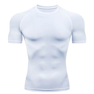 T-shirt imprimé, sublimation, marque privée de haute qualité, pour entraînement de gymnastique, anti-grresse, Compression - Product Image 6