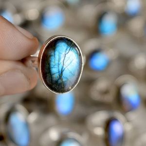 Turkish <b>Silver</b> <b>Men</b> <b>Rings</b> Wholesale Natural Labradorite <b>Silver</b> Overlay <b>Ring</b> Custom Championship Loose <b>Ring</b> - Product Image 5