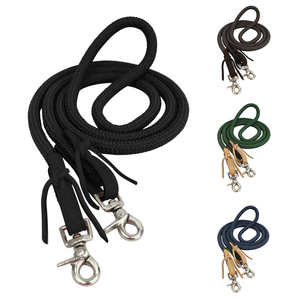 Riendas de caballo ecuestre personalizadas de calidad superior, equipo de cuero de carreras con diseño ajustable, costura elegante al mejor precio - Product Image 2