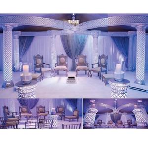 Za — bijoux de mariage en cristal, mandala en cristal, pour élégance moderne, mariage, en argent et en cristal, style indien - Product Image 1