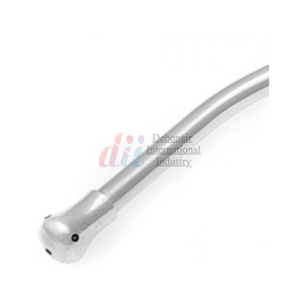 11 3/4 \ "Tubo de succión Yankauer de acero inoxidable Punta extraíble Instrumento quirúrgico manual Suministros médicos Conexión de tubería de metal - Product Image 4