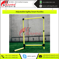 Hurdles réglables intelligents pour l'entraînement à l'agilité, l'entraînement sportif et l'athlétisme, en PVC épais, hauteur réglable
