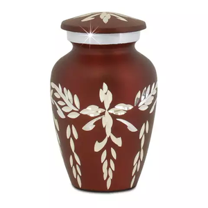 Beautiful Memorial Red Diamond Pets <b>Keepsake</b> Cremation Urns <b>for</b> Funeral <b>Ashes</b> Metal Brass/Aluminum - Product Image 1