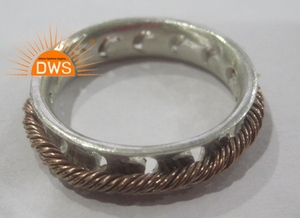 Fina plata esterlina Spinner declaración banda anillo plata joyería fabricante para ocasiones, fiestas, regalo. - Product Image 4