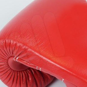 Guantes de boxeo rojos de cuero genuino de alta calidad premium hechos a medida para sparring y entrenamiento de boxeo profesional RTS ganador - Product Image 2