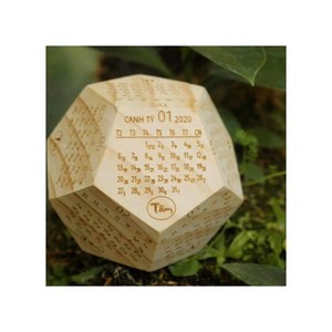 ราคาดีไม้หกเหลี่ยมปฏิทินเต็ม12เดือน99ข้อมูลทอง - Product Image 1