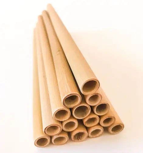 Handicraft custom bamboo drink straw biodegradable organic bamboo drinking straws with case