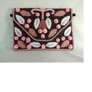 Bolso de mano Sling de diseñador de noche, material de yute - Product Image 6