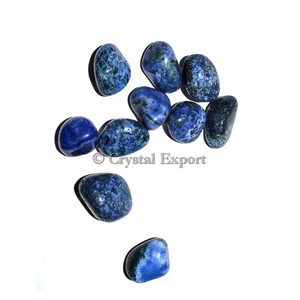 Fournisseur de Arbre Agate Bleu Teints Pierres Roulées: Arbre Agate Bleu Teints Pierres Roulées Pour Vente - Product Image 1