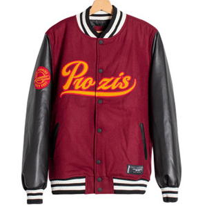 Chaqueta universitaria de béisbol personalizada OEM, chaqueta bomber con bordado. - Product Image 1