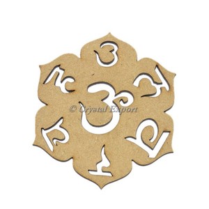 100% Velvet Jewelry Bag Customiz Engraved Sanskrit Chakra <b>Coaster</b> - Product Image 1