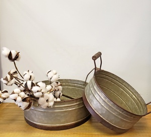 ถาดเสิร์ฟโลหะ,แผ่นเหล็กชุบสังกะสีโลหะสำหรับตกแต่งบ้าน - Product Image 3