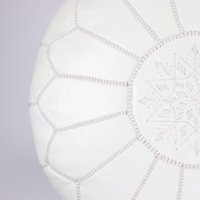 Pouf de luxe marocain fait main en cuir véritable, repose-pieds pliable, matériaux durables, pour chambre, salle à manger, appartement, usage extérieur