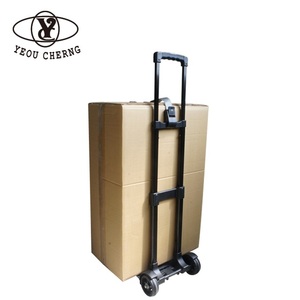 ที่มีคุณภาพสูงง่ายต่อการพกพาช้อปปิ้งมือดอลลี่สีดำรถเข็นช้อปปิ้งไต้หวันแบบพกพาพับกระเป๋ารถเข็นแพลตฟอร์ม970มิลลิเมตร - Product Image 3