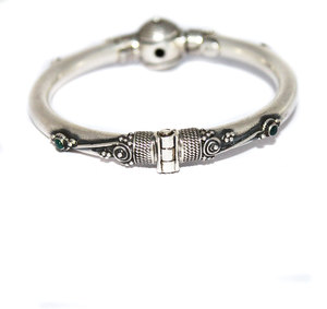Bracelet en argent Sterling 925, bijoux sous forme de pierres précieuses d'émeraude, style Vintage, vente en gros - Product Image 2