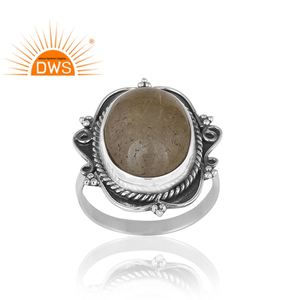Anillo de Plata de Ley 925 con piedras preciosas de diseño antiguo, joyería hecha a mano - Product Image 2