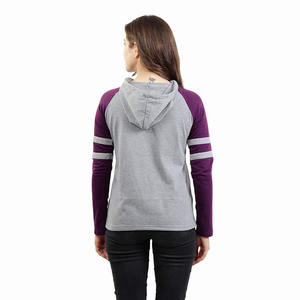Sudadera con capucha de bloque de lujo para mujer, suéter de manga larga con cordón - Product Image 2