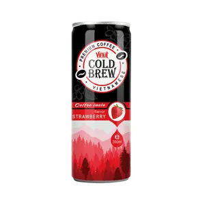 280ml VINUT Premium Cold Brew Kaffee mit Erdbeer geschmack