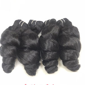 Extensions de cheveux naturels Remy, lot de pièces bouclées et authentiques, vierges, Double trame faite Machine, qualité supérieure, prix vente en gros - Product Image 1