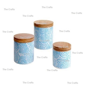 Boîte de rangement en bois pour la maison et la cuisine des restaurants, 4 tailles et designs différents, pour le sucre, le thé - Product Image 3