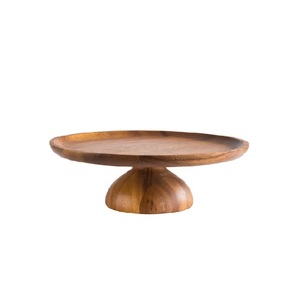 Soporte para Pastel de Madera Simple Hecho a Mano, Base Redonda, Decorativo de Lujo, Soporte para Pastel Elegante, Tamaño Personalizado, Opción de Venta al Por Mayor - Product Image 1