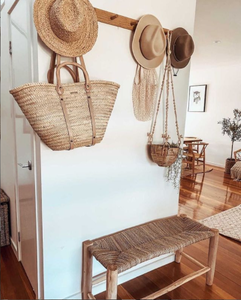 Cesta marroquí de paja personalizada - Product Image 1