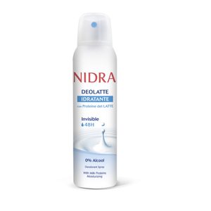 NIDRA DEO <b>SPRAY</b> INVISIBLE 48H MILK <b>MOISTURIZING</b> 150 ML Unisex Adults - Product Image 1